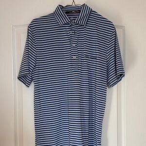 Polo by Ralph Lauren Navy and White Striped Shirt